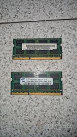 memoria ddr3 da 2 gb l'una per notebook 