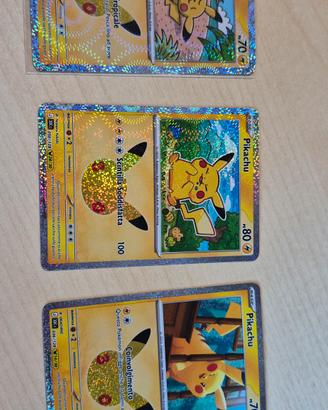 carte pokemon 30° Pikachu  n 14-21-28
