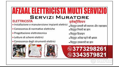 AFZAAL ELETTRICISTA MULTI SERVIZIO Lombardia