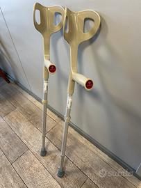 Stampelle canadesi regolabili in altezza nuove