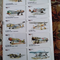 Schede telefoniche ATW con tema aerei II guerra mo