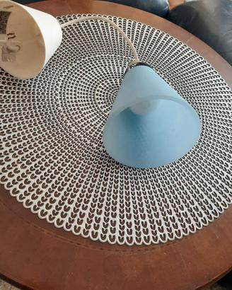Lampadario azzurro