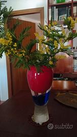 Vaso in vetro Murano affogato Barovier e Toso 60's