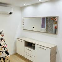 Soggiorno parete tv madia