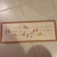 Quadretto con preghiera per bambini