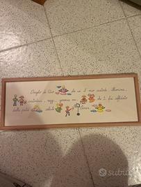 Quadretto con preghiera per bambini