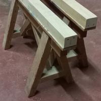 Cavalletti in legno fissi