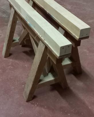 Cavalletti in legno fissi