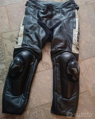 pantaloni pelle moto dainese  tg 56