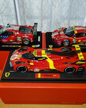 FERRARI 296 GT3 488 GTE LE MANS 1:18 BBR MODELS