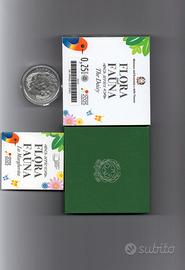 Cofanetto moneta Italia Flora e Fauna,  Margherita