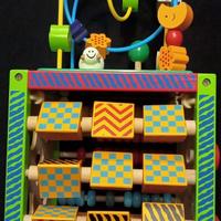 Cubo didattico in legno con labirinto - Eichhorn -