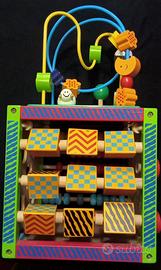 Cubo didattico in legno con labirinto - Eichhorn -