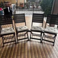 Sedie da giardino in legno