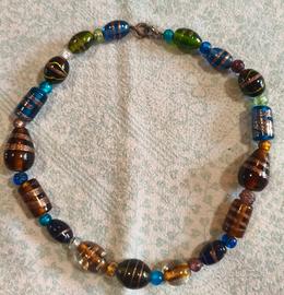 Collana in vetro di Murano 