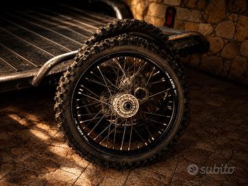 Coppia ruote con gomme KTM/HUSQ/GASGAS 21/19 CROSS