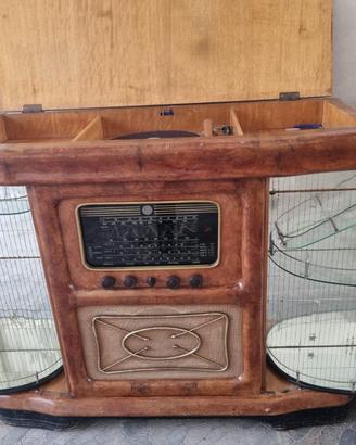 Mobile Radio Bar Vintage Anni 50 con Giradischi
