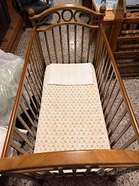 Lettino culla Pali in legno naturale