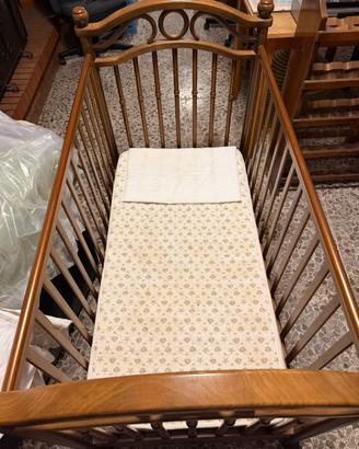 Lettino culla Pali in legno naturale