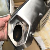 Scarico Marmitta originale Benelli TRK 502. 400Km.