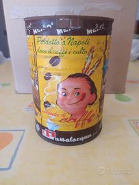 Vecchia scatola di latta caffè Passalacqua