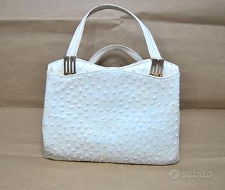 Borsetta Vintage Pregiata Pelle di Struzzo