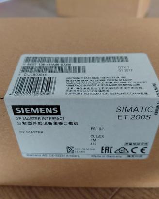 DP master Siemens 6ES7 138-4HA00-0AB0 nuovo