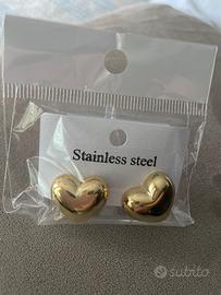 Orecchini Cuore Oro