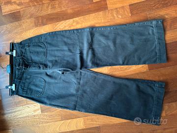 Jeans nero palazzo