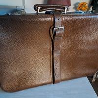 valigia vintage cuoio