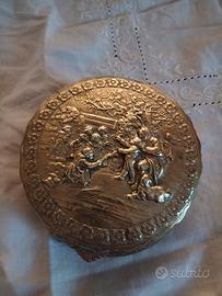 porta gioie vintage in metallo 