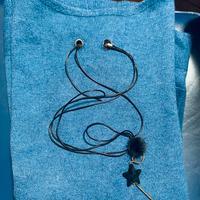 Maglione con collana donna tg.S/M azzurro