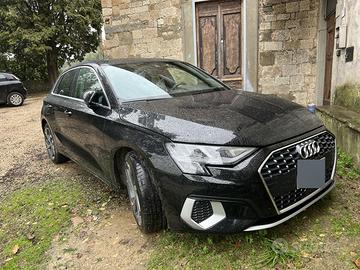 Audi A3 8y Sportback nera 2020 tdi 30 2000 cc