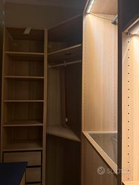 Cabina armadio ikea angolare