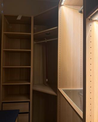 Cabina armadio ikea angolare