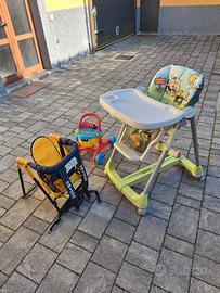 Seggiolone pappa zaino bambini primi passi