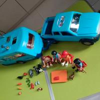 Playmobil Pick up con roulotte
