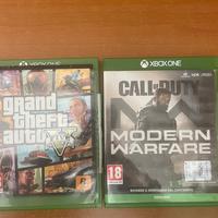 Giochi Xbox One ( GTA V e COD modern warfare )