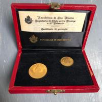 Monete oro San Marino 1974