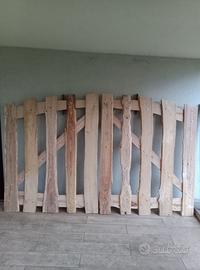 Cancello in legno di castagno