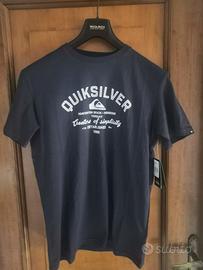T-shirt Quiksilver blu originale nuova maiusata S