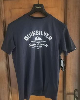 T-shirt Quiksilver blu originale nuova maiusata S