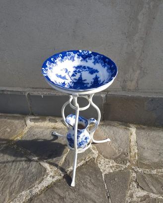 Portacatino e vaso per Toilettaura antico