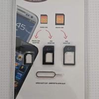 Kit Adattatore sim card Cellularline Adapters Kit