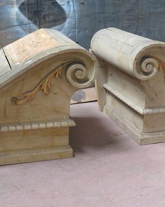 ANTICA MENSOLA CONSOLLE LIGNEA RIPIANO