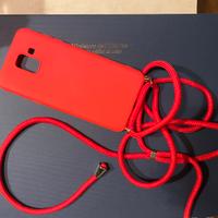 cover con cordino rosso samsung galaxy a6