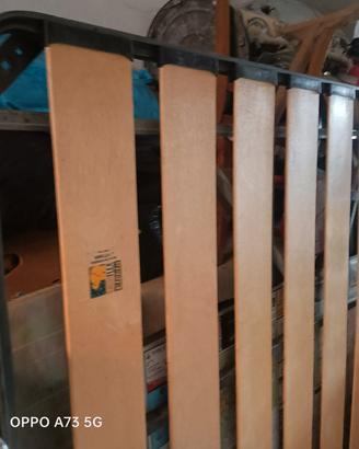 Rete con doghe in legno 