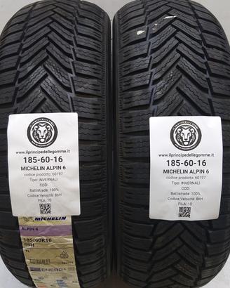 2 GOMME 185 60 16 MICHELIN A60197