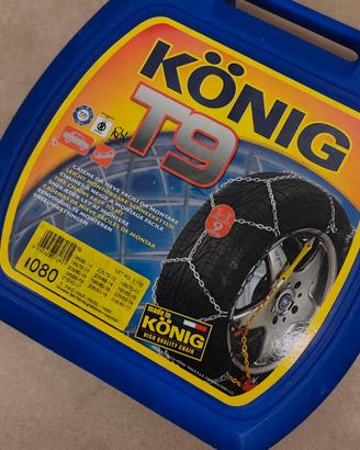 Catene da neve König T9 (9mm) - NUOVE mai usate