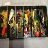 scatola con esche gomma/cranck